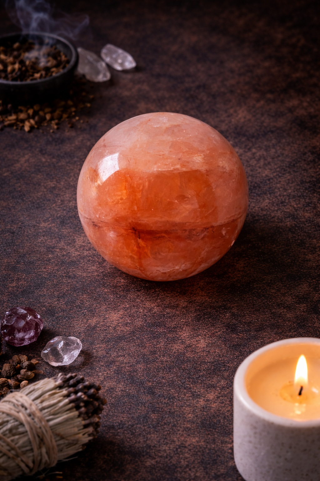 Sphere Quartz Hématoïde