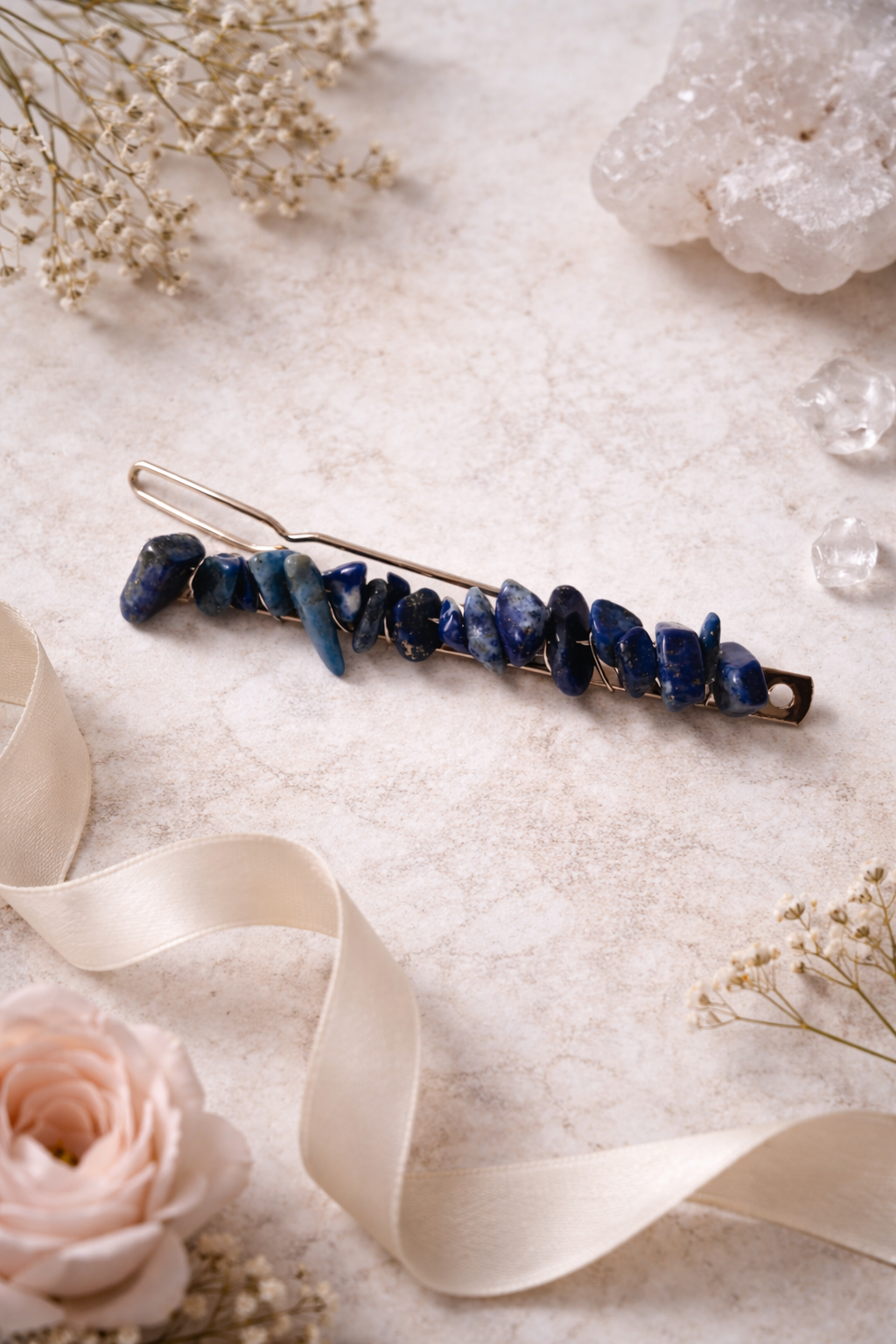 Barette Lapis-Lazuli