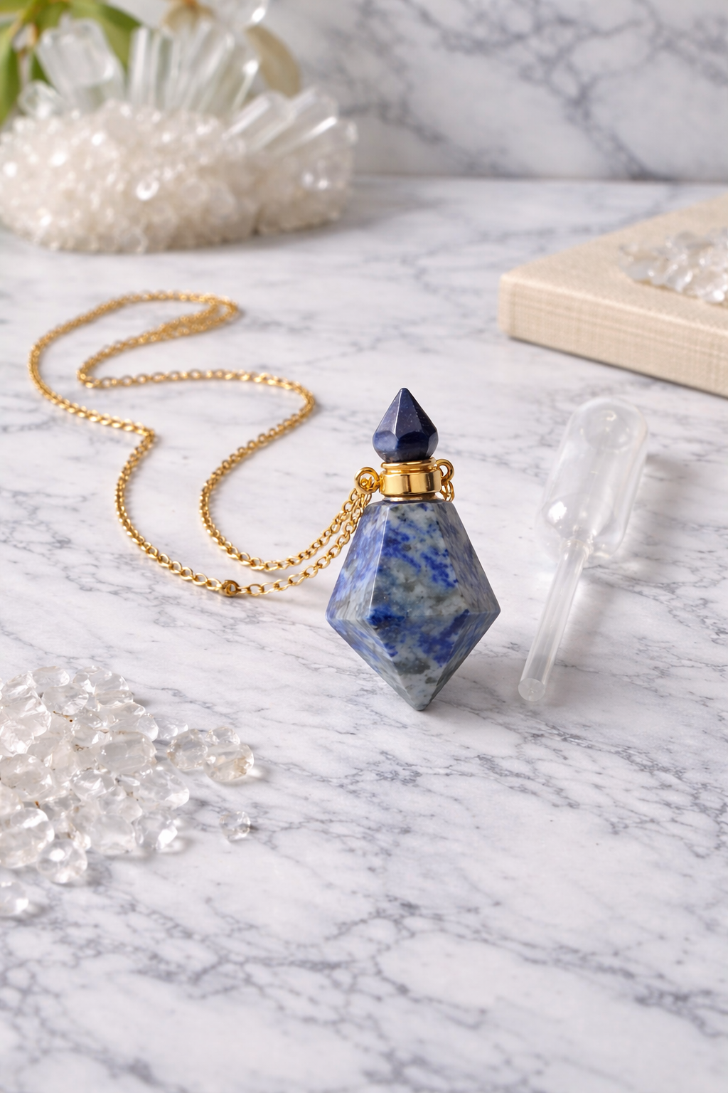 Pendentif Fiole Lapis-Lazuli
