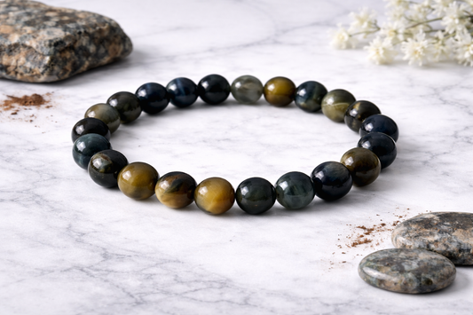 Bracelet Oeil de Tigre Blanc