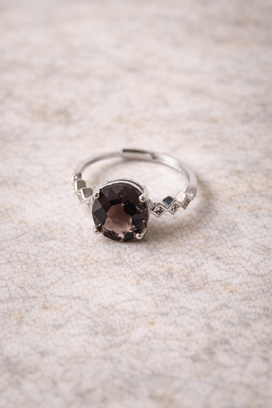 Bague Quartz Fumé
