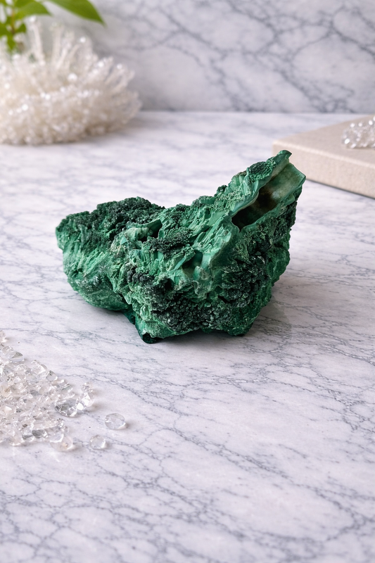 Malachite fibreuse
