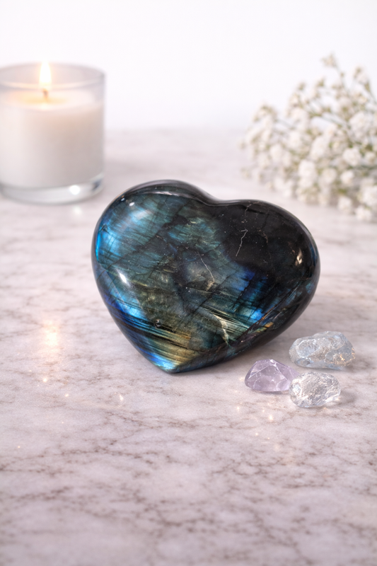 Galet Coeur Labradorite