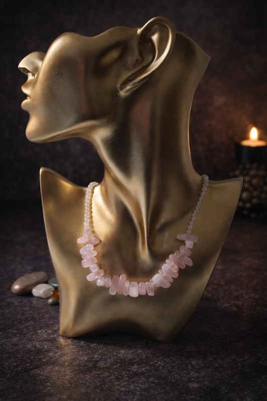 Collier Quartz Rose
