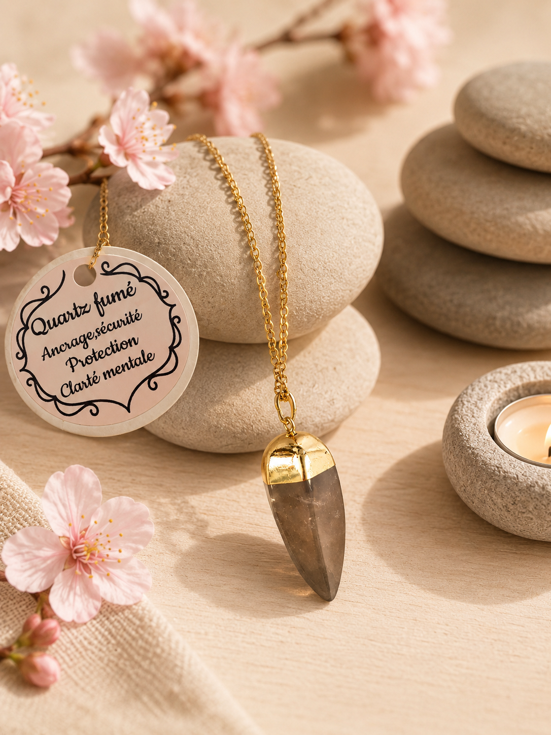 Pendule  Quartz fumé