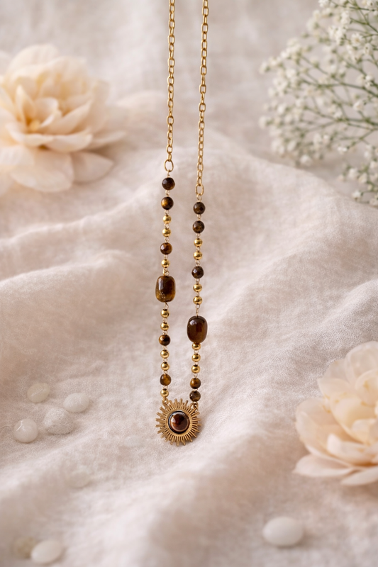 Collier  Oeil de tigre