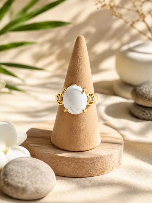 Bague howlite